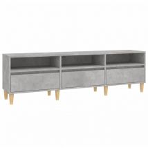 Tv Cabinet Concrete Grey 150x30x44.5 cm Engineered Wood vidaXL