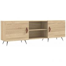 Jinlefu - tv Cabinet Sonoma Oak 150x30x50 cm Engineered Wood vidaXL