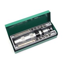 13 Pièces Kit Tournevis a Frapper, 1/2' Manuel Impact Driver Avec 12 Pièces Mèches(Plat, Cruciforme, Hexagonale), pour Tourner Les Fixations