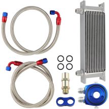 Universal Zusatz Ölkühler Kit 13 Reihen 13 Row AN10 Anschluss-Set Oil Cooler Kit