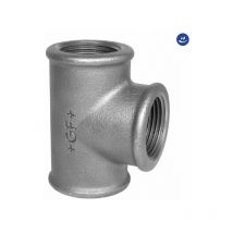 Raccordo a t intermedio femmina in ghisa malleabile zincata 3 georg fischer