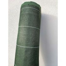 Zenlys - 130g/m2 Toile Bache de paillage Vert tissée Anti-Mauvaises Herbes Largeur 4,15m Longueur 25m