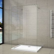 67.7x200cm+ mit 2 70-120cm Stabilisator 8mm Nano Sicherheitsglas Walk in Duschwand Duschabtrennung