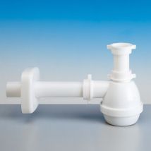Lira - Sifone scarico 1 via senza piletta per lavello in acciaio inox e ceramica 11/2'ø40
