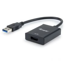 EQUIP – USB-A auf HDMI Adapter – 1920x1080/60Hz – Unterstützt Windows 7-11, Mac OS 10.13+