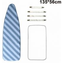 Jalleria - 135 56 housse et coussin de planche à repasser résistant à la brûlure résistant à la brûlure et aux taches housse de planche à repasser