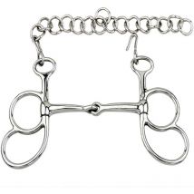 13,5: Morsure de chariot articulé avec embout de 14 mm et tiges en acier inoxydable à 2 anneaux