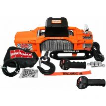 13,500lb (6,123kg) 'sl Series' Original Orange 24v Winch. 28 x 11mm Dyneema Rope, Wireless Remote Controls.