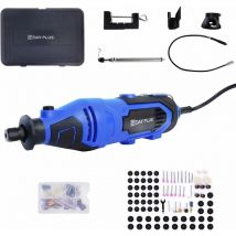 Briefness - 135W Rotary Tool Kit with MultiPro Keyless Chuck - 80pcs Accessories & Storage Case 6 Variable Speed Electric Drill Set Multi Tool for