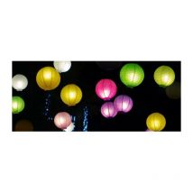 Mediawave Store - 137148 Lanterne ronde approprié pour intérieur et extérieur (Pack de 5 pièces)