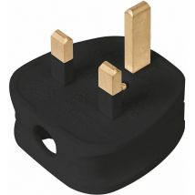 13A Fused Plug Black 488289 - Powermaster