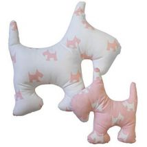 Sleepy B5 Cuscino, 50X50X30 h cm, Bianco, Rosa, Cotone - 13casa