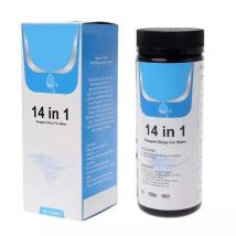 Ymyny - 14-in-1 Multifunktions-Testpapier für Schwimmbäder, 50er-Pack, Restchlor, pH-Wert, Alkalität, Trinkwasser, Thermalbecken mumu