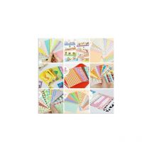 Csparkv - 140 Pcs Film Autocollant Ensemble Coloré Film Autocollant Cadre Photo Autocollant Coloré Mini Film Autocollant Coloré Papier Cadre pour
