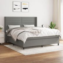 Kalisse - Furniture Limited - Sommier à lattes de lit avec matelas Gris fon