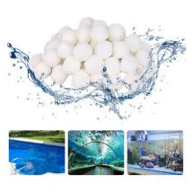 1400g Boules Filtrantes pour Piscine Balle Filtrante Pour Piscine extérieur Filtre à Fibres pour Piscine Filtre à Sable Filtrage