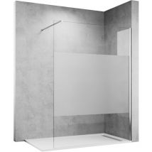 Walk In Duschwand Glas 800x2000mm Teilsatiniert Duschabtrennung 8mm Esg Nano Glas