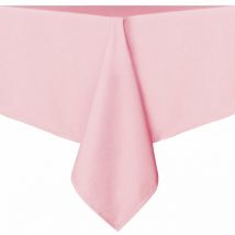 Rose - 140200 cm - Washable polyester tablecloth, stain and wrinkle resistant, pink