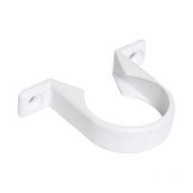 WS36W FloPlast Solvent Weld Waste Pipe Clip 50mm White ABS