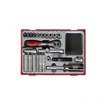 Teng TT1435 35 Piece Socket Set 4-13mm - 1/4i