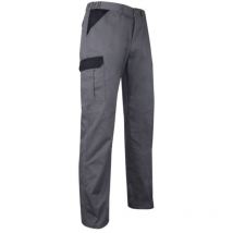 LMA Arbeitshose – Mehrzweck-Mehrtaschen-Arbeitshose grau/schwarz – 65% Polyester, 35% Baumwolle
