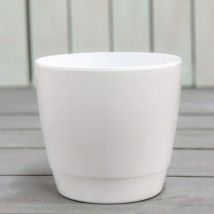 Thompson&morgan - 14cm White Plastic Pot x 1