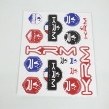 15 Aufkleber Krm Pro Ride Rot Schwarz Blau Für Motorrad