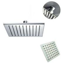15 Cm Quadratischer Duschkopf Für Badezimmer, Regeneffekt, Schmal, Chrom