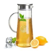 1.5 Liter Glass Pitcher Carafe With Lid Iced Tea Pitcher Water Pitcher