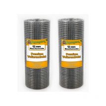 30 m x 0,5 m grillage pour volière, grille métallique, grillage soudé, clôture en fil de fer, galvanisé à chaud