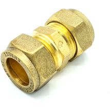 Kompressionsverbinder 15 mm gerade – Messing – 15 mm