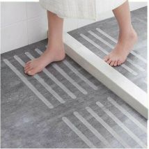 15 pièces adhésifs antidérapants, autocollants pour douche, bande de sécurité pour salle de bain bande antidérapante autocollante transparente,