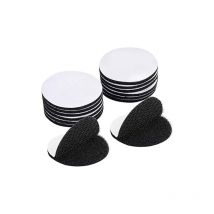 Ugreat - 15 Pieces Black Scratch Double Sided Sticker, Self Adhesive Tape, Extra Strong Double Sided Adhesive, Round (5 x 5cm)