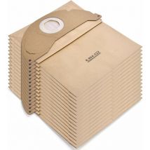 15 Sacs Aspirateur pour Karcher WD2 MV2 6.904-322.0 wd 2.200 WD2250 A2004 A2054 A2099 Sacs Filtre Papier de Rechange pour Aspirateur Wet & Dry, Sac