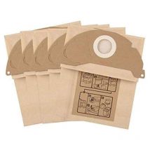 5 Sacs pour Aspirateur Karcher WD2 MV2 6.904-322.0 wd 2.200 WD2250 A2004 A2054 A2099,Remplacement pour Aspirateur Karcher