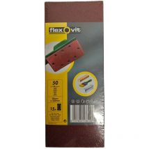 15 stk Schleifpapier für Schwingschleifer grobe Körnung 50 93mm x 230mm 8 Löcher