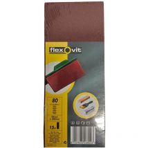 15 stk Schleifpapier für Schwingschleifer Körnung 80 93mm x 230mm zum einspannen