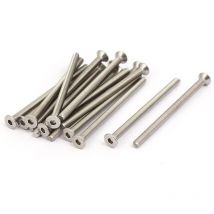 15 Stück flache Senkkopf-Innensechskantschrauben Innensechskantschraube M3x5 316 Edelstahl Silber