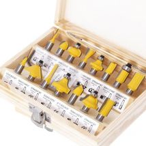 15-teiliges Fräser-Set mit 8-mm-Schaft – Zubehör für Rundfräser – 8-mm-Schaft – Passend für elektrische Oberfräsen – Fräser-Set für die
