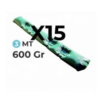 Zefiro - 15 Tubolari Salsicciotti in pvc Rinforzato AntiVento AntiRibaltamento per Telo di Copertura Invernale per Piscina - mt. 3 da 600 Gr / Mq - 6