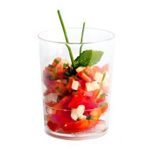 Verrines Rondes Mini-Glass avec Résistance Thermique - 15 Verrines - 51 x 65 mm - Réutilisables, Recyclables - Fabrication 100% Française - D-work