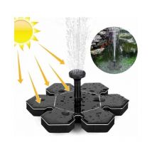 1.5 w solar fountain, solar water pump, solar pond pump with battery and 4 nozzles, solar fountain pump, mini floating fountain for garden pond,