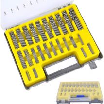 150-teiliges Mini-Spiralbohrer-Set, HSS-Schaftbohrer-Set, Mikro-Spiralbohrer-Werkzeug für Heimwerker-Holzbearbeitung mit Aufbewahrungsbox, 0,4 mm–3,2