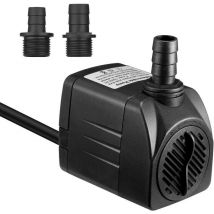 1500l/h Tauchwasserpumpe, 25w Ultraleise Aquariumpumpe Mit 48 Stunden Trockenlauf, Springbrunnenpumpe Mit 1,5m Netzkabel Und 2 Düsen, 