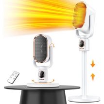 1500W Portable Electric Heater Indoor with Thermostat, Digital Display, Ceramic Fan Heater,