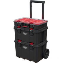 Keter - Stack n Roll Werkzeugwagen - 52,5x41x69,4 cm - Schwarz