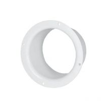 Przybysz - 150mm Diameter White Plastic Ventilation Ducting Pipe Wall Plate Spigot