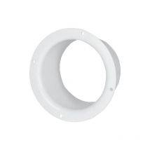 150mm Diamètre Blanc Plastique Ventilation Tuyau Canalisation Mur Bout Uni