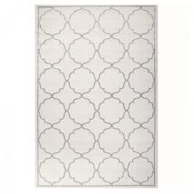 Jadorel - Tapis extérieur kilim 160x230 crème rectangle kuma