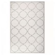 Jadorel - Tapis extérieur kilim Ø200cm crème rond kuma
